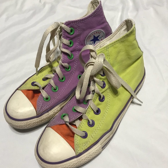 converse color block shoes
